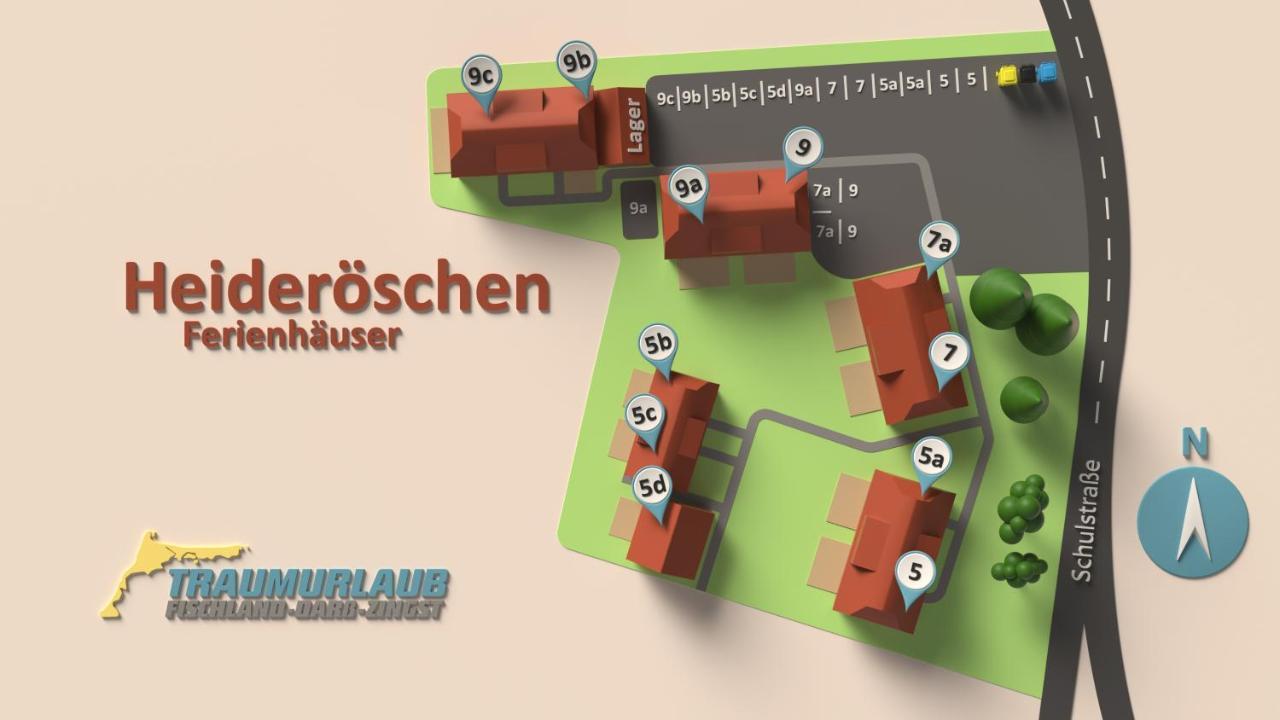 Вилла Heideroeschen Park Heideroeschen 5C Цингст Экстерьер фото